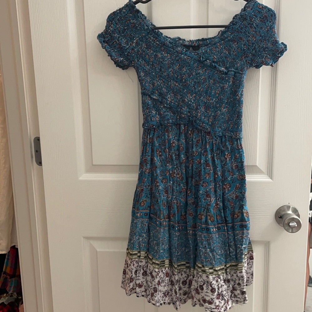 Angie Off the Shoulder flower dress